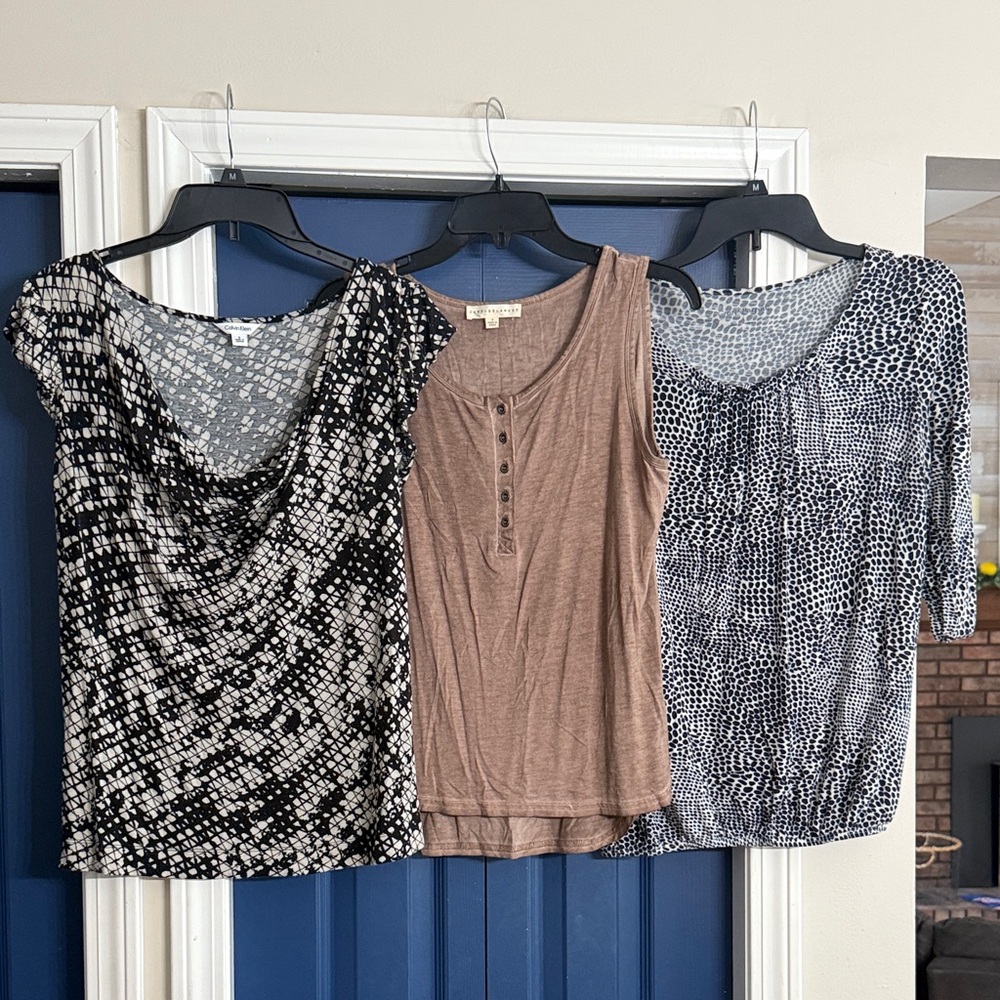 Calvin Klein, Jane+Delancey, Croft & Barrow Top Bundle Size S
